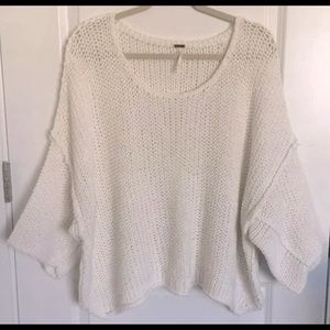 Free People white sweater